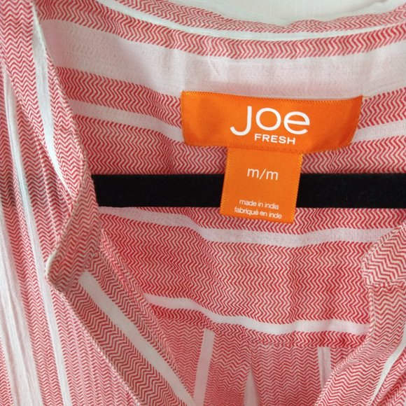 Sheer Striped Pocketed Sleeveless Blouse by Joe - Picture 4 of 7